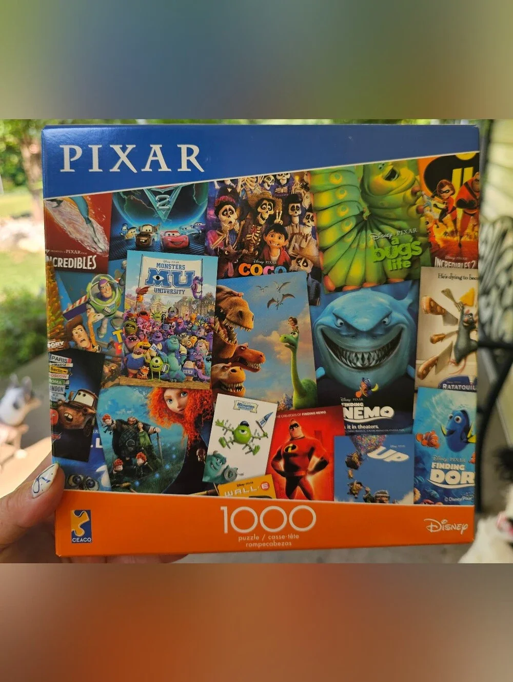 Pixar 1000-Piece Movie Collage Puzzle - Multicolor New!